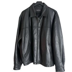 Vintage Golden Bear San Francisco Men’s Soft Leather Jacket Size XXL Black